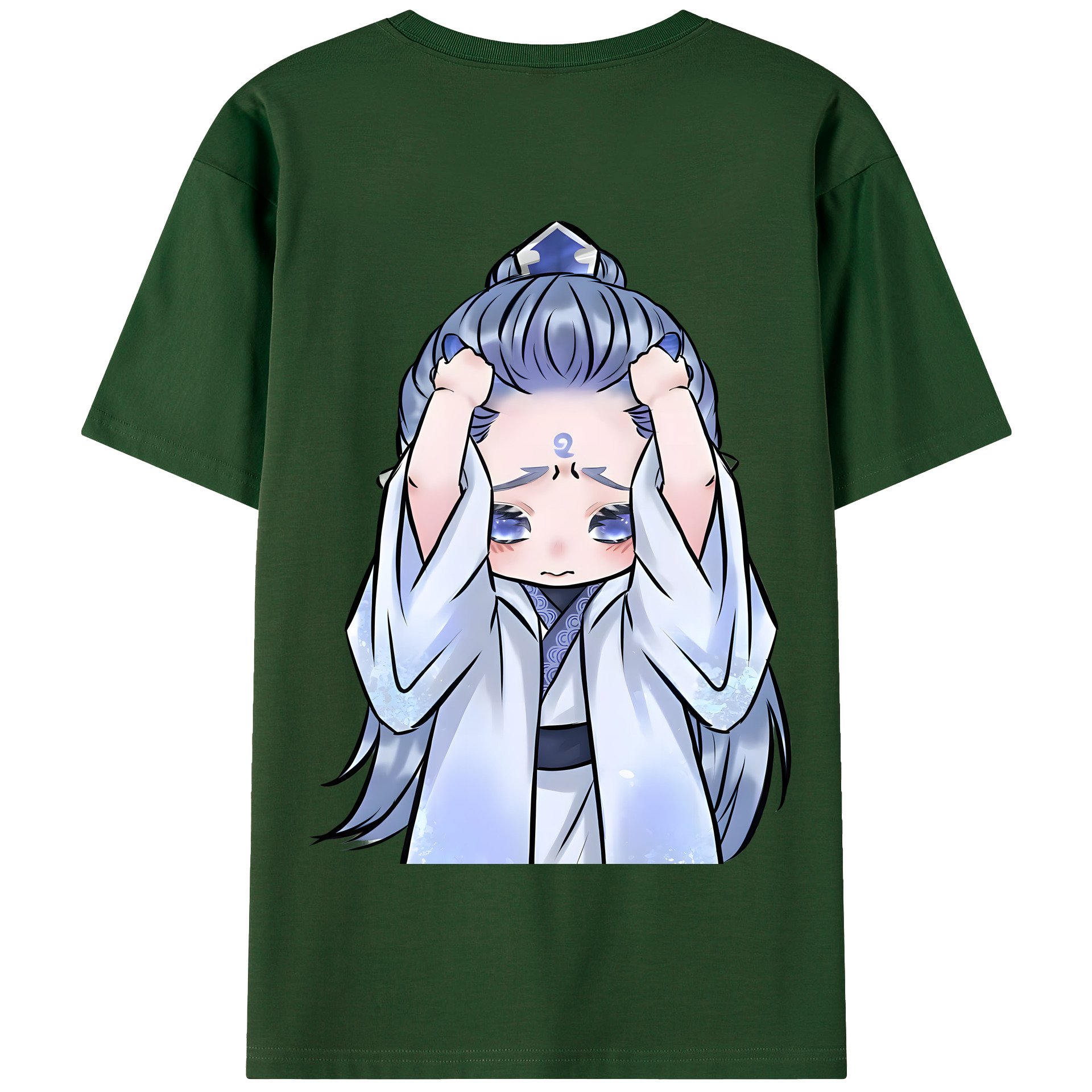 （画像用） Ne Zha 2 ナタ 魔童の大暴れ 綿100％半袖Tシャツ（背面プリント）